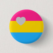 Panromantic Flagge Button (Vorderseite)