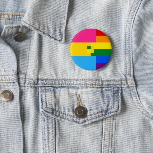 Panromantic Homosexuell-Button Button (Beispiel)