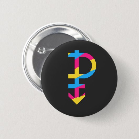 Panromantisch Button (Vorne & Hinten)