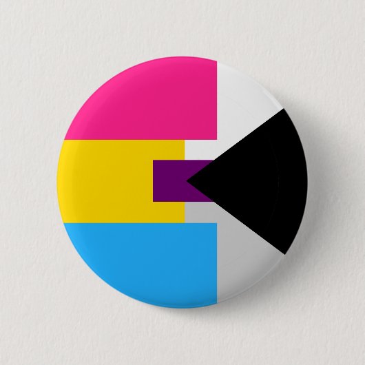 Panromantisches Demisexual-Button Button (Vorderseite)