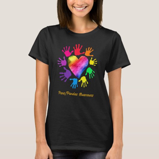 Pans Pandas Awareness Hands Pans Pandas T-Shirt (Vorderseite)