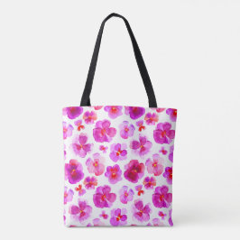 Pansa Rosa Blume Aquarelltasche Tasche