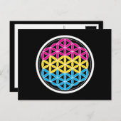 PanSakrale Geometrie Postkarte (Vorne/Hinten)