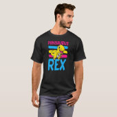 Pansaurus Rex Pansexual Rex Dinosaur Pan Pride S T-Shirt (Vorne ganz)