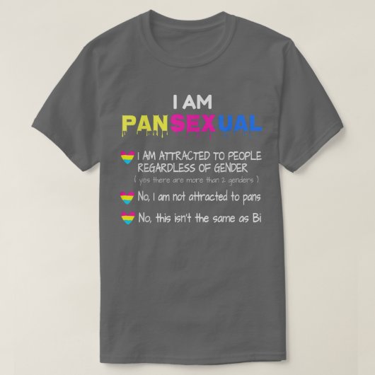 Panseual Definition Funny Pride LGBT T-Shirt  (Design vorne)