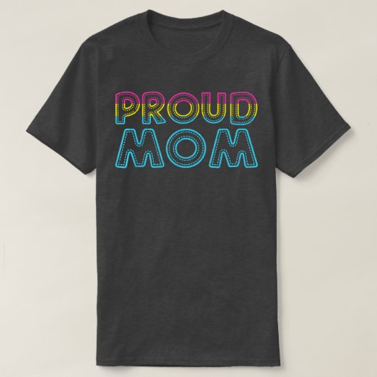 Panseuality Flag Que Stolz Monat Proud Mama Paneel T-Shirt (Design vorne)