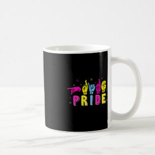 Pansexual ASL Pride Pan Rainbow Sign Language Deaf Kaffeetasse