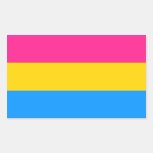 Pansexual-Aufkleber Rechteckiger Aufkleber (Vorderseite)