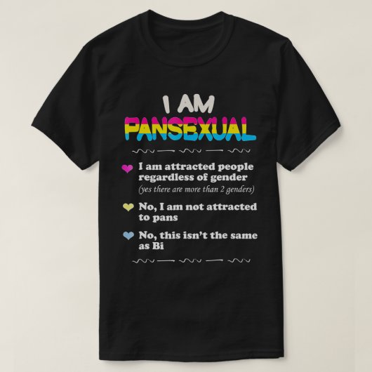 Pansexual Definition Funny Gay Pride LGB T-Shirt (Design vorne)