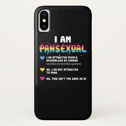 Pansexual Definition - Funny Gay Pride LGBT Case-Mate iPhone Hülle (Rückseite)