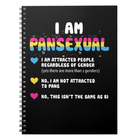 Pansexual Definition - Funny Gay Pride LGBT Notizblock (Vorderseite)