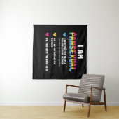 Pansexual Definition - Funny Gay Pride LGBT Wandteppich (Beispiel (Horizontal))
