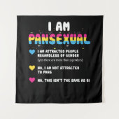 Pansexual Definition - Funny Gay Pride LGBT Wandteppich (Vorderseite)