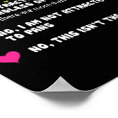 Pansexual Definition Gay Pride LGBT Poster (Ecke)