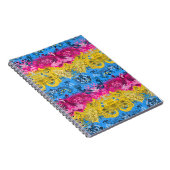 Pansexual Dragon Damask - Farben der Flagge Notizblock (Rechte Seite)