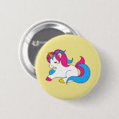 Pansexual Einhorn Button (Vorne & Hinten)