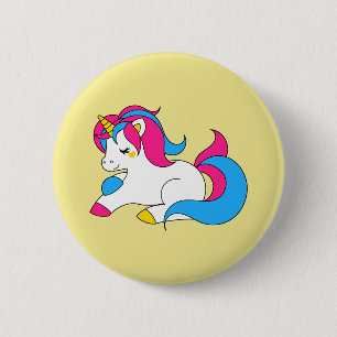 Pansexual Einhorn Button