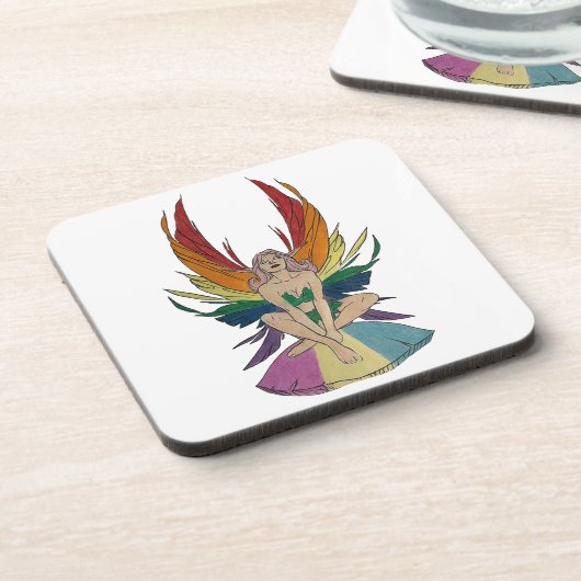 Pansexual-Fee Getränkeuntersetzer (Linke Seite)