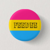 Pansexual + Feedee Button (Vorderseite)
