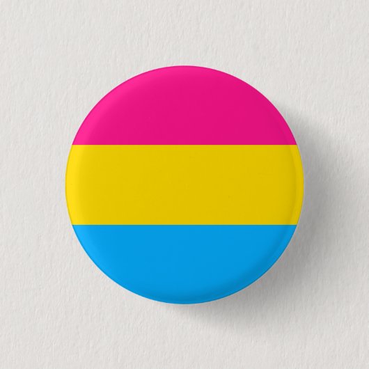 Pansexual Flag Abzeichen Button (Vorderseite)