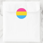 Pansexual Flag Aufkleber, Prix Community / Geschle Runder Aufkleber (Tasche)
