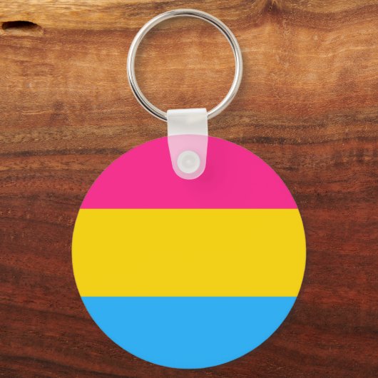 Pansexual Flag Button Schlüsselanhänger (Vorderseite)