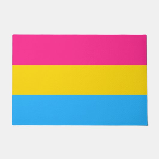 Pansexual Flag Doormat Fußmatte (Vorderseite)