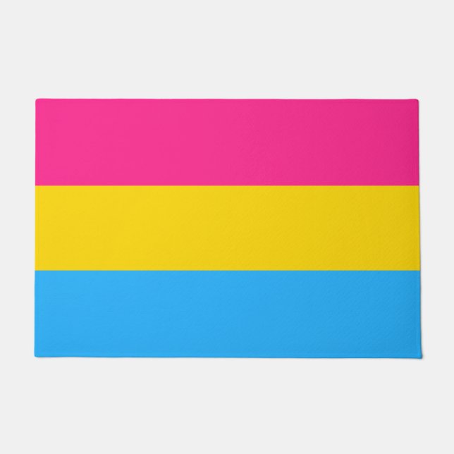 Pansexual Flag Doormat Fußmatte (Vorderseite)