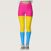 Pansexual Flag Leggings (Vorderseite)