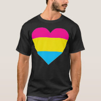 Pansexual Flag LGB Love Heart Pocket Print