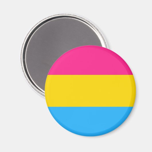 Pansexual Flag Magnet (Vorderseite/Rückseite)