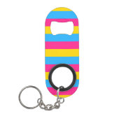 Pansexual Flag Mini Flaschenöffner (Vorderseite)