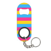 Pansexual Flag Mini Flaschenöffner (Rückseite)