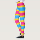Pansexual Flag Narrow Stripe Leggings (Links)