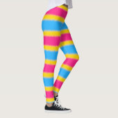 Pansexual Flag Narrow Stripe Leggings (Rechts)
