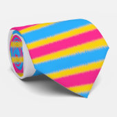 Pansexual Flag Neck Tie Krawatte (Gerollt)