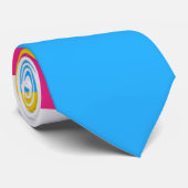 Pansexual Flag Pink Yellow Blue Streifen LGBT Krawatte (Gerollt)