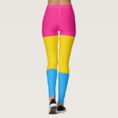 Pansexual Flag Pink Yellow Blue Streifen LGBT Leggings (Rückseite)