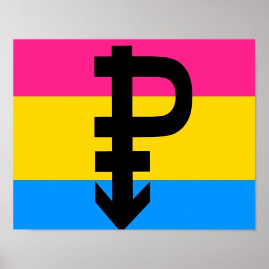 Pansexual Flag Poster (Vorne)