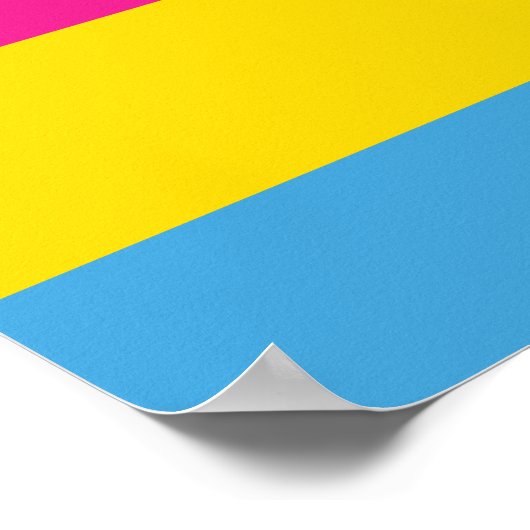 Pansexual Flag Posters Poster (Ecke)