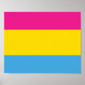 Pansexual Flag Posters Poster (Vorne)