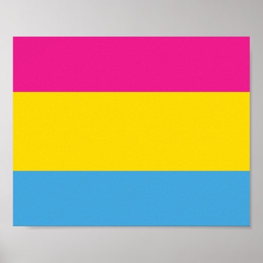 Pansexual Flag Posters Poster (Vorne)