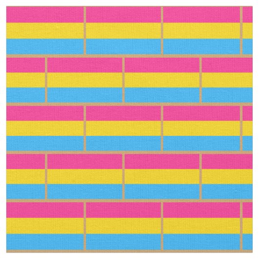Pansexual Flag & Pride Community Fashion / Gender Stoff (Nahaufnahme)