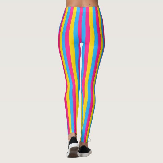 Pansexual Flag & Pride Community / Geschlechterfla Leggings (Rückseite)