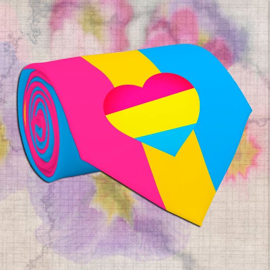 Pansexual Flag & Pride Community/Geschlechterflagg Krawatte