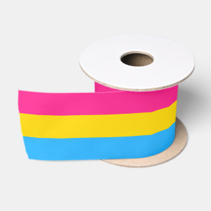Pansexual Flag & Pride Community/Geschlechterflagg Satinband
