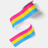 Pansexual Flag & Pride Community/Geschlechterflagg Satinband (Rückseite)