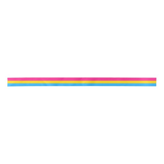 Pansexual Flag & Pride Community/Geschlechterflagg Satinband (Vorderseite)
