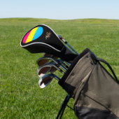 Pansexual Flag & Pride Golf mit Monogramm / LGBT Headcover (In SItu)