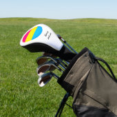 Pansexual Flag & Pride Golf mit Monogramm / LGBT  Headcover (In SItu)
